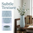 thumbnail image 2 of Unique Bargains Clear Tapered Plastic Vase Decorative Vase Green 3.1" x 3.1" x 9.1", 2 of 6