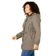 thumbnail image 3 of Woman Within Plus Size Fleece-Lined Taslon Anorak, 3 of 5