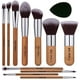 thumbnail image 1 of BS-MALL Juego de 11 Brochas de Maquillaje de Bambú Sintético, Kabuki para Base, Polvos, Difuminado, Corrector, Sombras, Rubor, Cosméticos, con Bolsa Organizadora y Esponja, 1 of 8