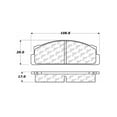 thumbnail image 2 of Centric Parts 102.00541 102 Series Semi Metallic Standard Brake Pad Fits select: 1969-1982 FIAT 124, 1983 FIAT PININFARINA, 2 of 4