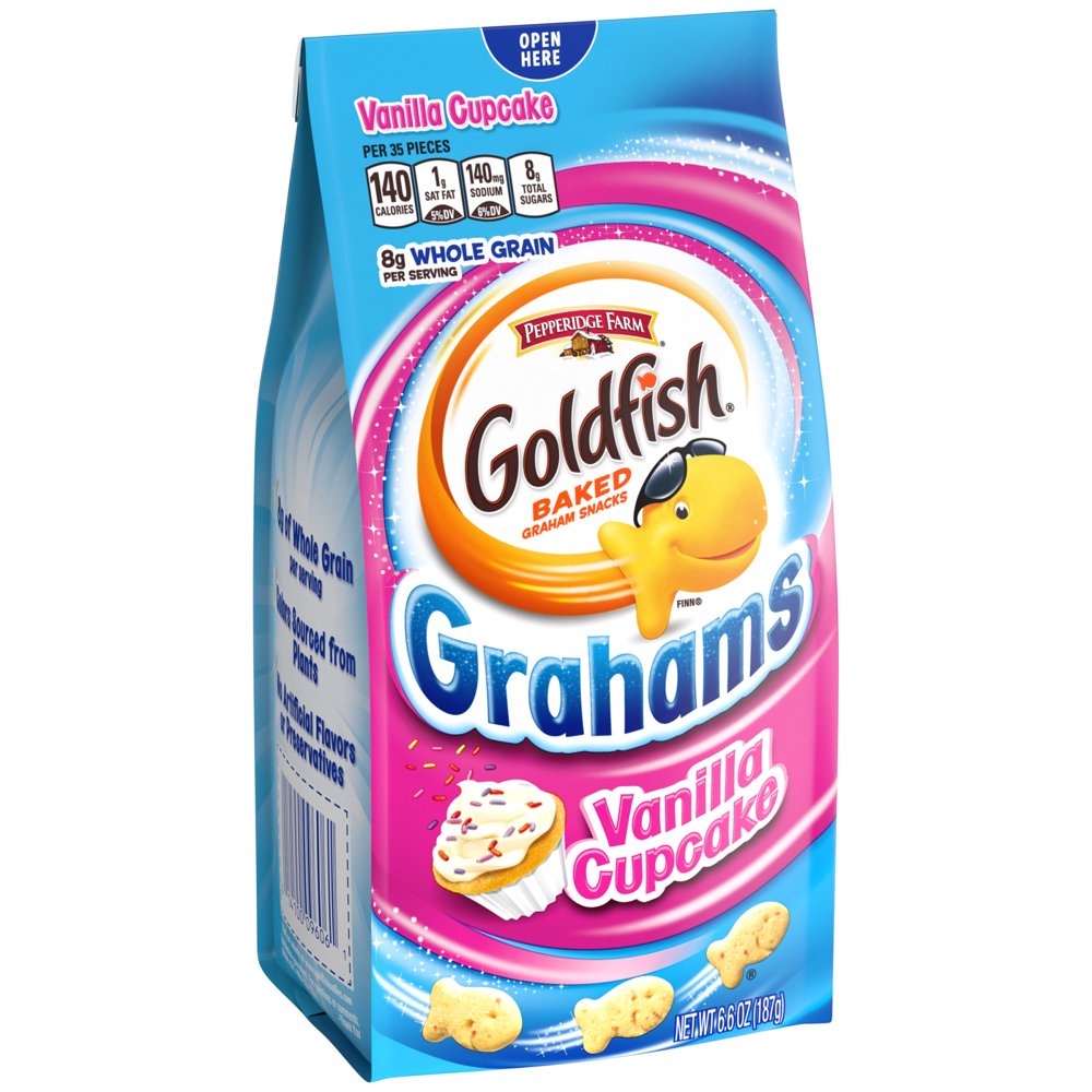 Goldfish Pepperidge Farm Grahams Vanilla Cupcake Crackers, 6.6 oz