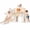 Beige Coffee, variant on DKMOCO 9-in-1 Toddler Slide, Climber Slide PlaySet with Basketball Hoop, Ring Toss, Telescope , Indoor Outdoor Playset Playground, Pink