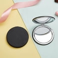 thumbnail image 2 of Zcooooool Round Folding Makeup Mirror 8 CM - Professional Double-Sided With One Side Enlarged - PU Surface Pocket Compact for Handbag, 2 of 8