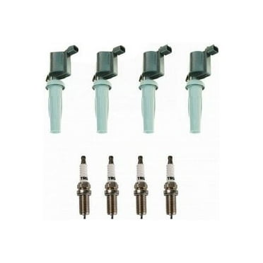 Ignition Coil and Spark Plug Kit 8 Piece - Compatible with 2009 - 2019 Ford Escape 2.5L 4-Cylinder 2010 2011 2012 2013 2014 2015 2016 2017 2018