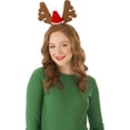 thumbnail image 2 of Rubies Christmas Reindeer Headband Costume Accessory for Adults, Unisex One Size, 2 of 2