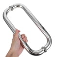 thumbnail image 3 of Raindrops Sliding Shower Door Handle 304 Stainless Steel Silver 1Set, 3 of 8