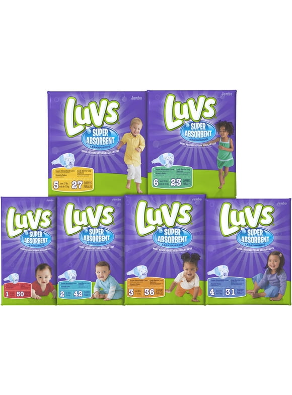Luvs Ultra-Absorbent Leakguard Diapers, (Choose Your Size)