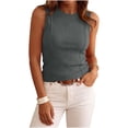 thumbnail image 7 of BRGZLK Athletic Tank Tops For Women High Neck Sleeveless Shirts Casual Tunic Tops Workout Lightweight Hiking Undershirt, 7 of 7