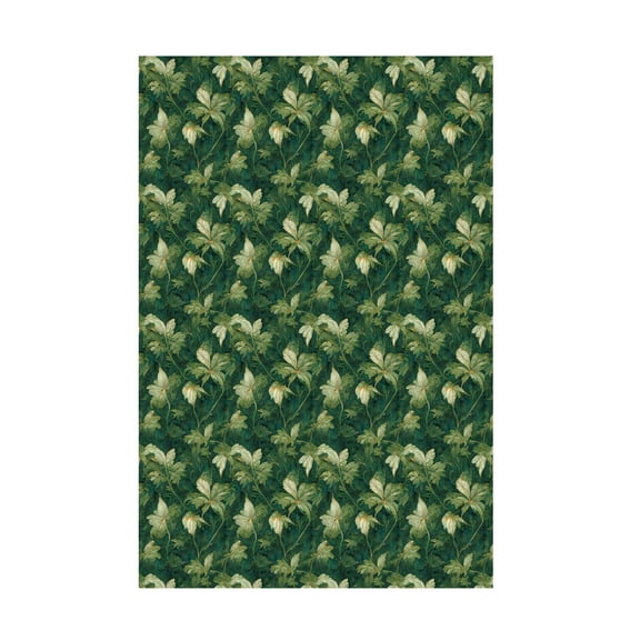 Canvas Wall Art - Treechild 'Green Leafs Pattern' Wall Art for Living Room, Bedroom, or Office D?cor by Trademark Fine Art - 12 x 19 Inches