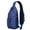 Blue-3, variant on Ink Sketch Style Crossbody Backpack with Rustic Tribal Accents, Lightweight Sling Bag