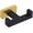 Black & Gold, variant on Double Towel Hook Matte Black, Stainless Steel Bathroom Towel Holder, Coat Robe Hook Wall Mount