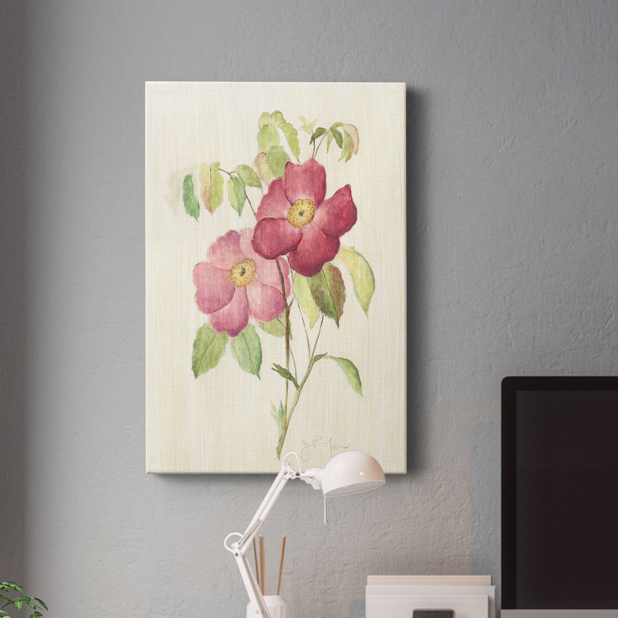Dusty Rose II Premium Gallery Wrapped Canvas - Ready to Hang - 40 x 60