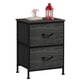 thumbnail image 1 of Armario pequeño Nightstand WLIVE con 2 cajones de tela, color negro, 1 of 8