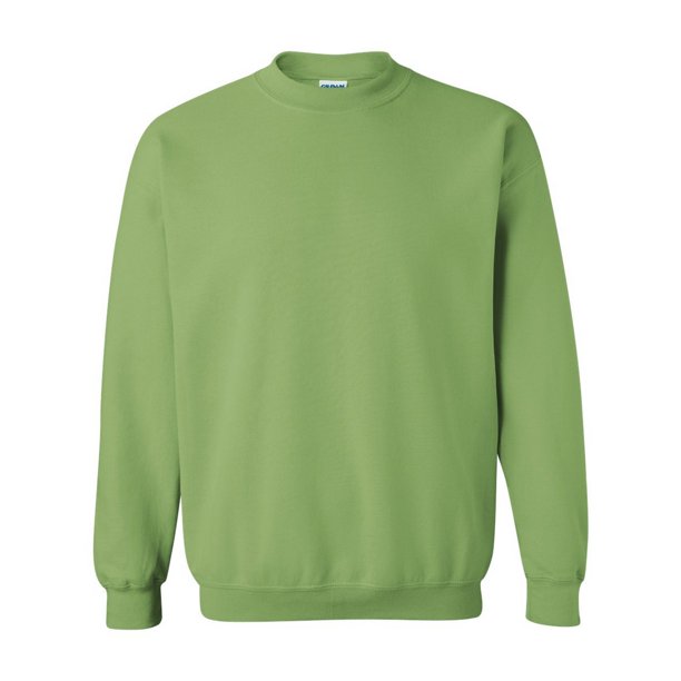 Gildan- Sudadera de cuello redondo unisex con mezcla de tejidos (Kiwi)