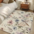 thumbnail image 4 of 3'x5' Area Rugs, Farmhouse Flowers Indoor Outdoor Area Rug for Living Room Bedroom, Retro Watercolor Floral Herbs Plants Washable Bathroom Rugs Kitchen Floor Carpet Mats Home Decor Aesthetic, 4 of 8