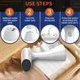 thumbnail image 6 of BIMZUC Portable Handheld Garment Steamer 1000W 220ml 7.4oz Water Tank 20s Fast Heat Removes Wrinkles for Home Office Travel Use White UK Plug Model, 6 of 9
