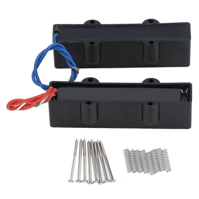 Lot de 2 micros de basse 4 cordes, scellés, fermés, sans bruit, à simple bobinage, pour jazz bass