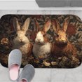 thumbnail image 6 of 1pc Three Rabbits Absorbent Non-Slip Bathroom Thickened Flannel Rug Decor,Soft,Quick Drying,Suitable For Indoor/outdoor Use,Bathrooms,Bedrooms,Kitchens,Terrace,Laundry Rooms,16"x24", 6 of 9