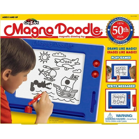 Retro Magna Doodle - 50 Years of Creative Fun – Classic Magnetic Drawing Board Toy, Ages 3+