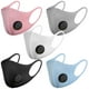 thumbnail image 1 of Paquete de 5 mascarillas faciales reutilizables con válvula de aire y orejeras, transpirables, suaves, lavables, duraderas para uso público diario JAMW Sencillez, 1 of 5