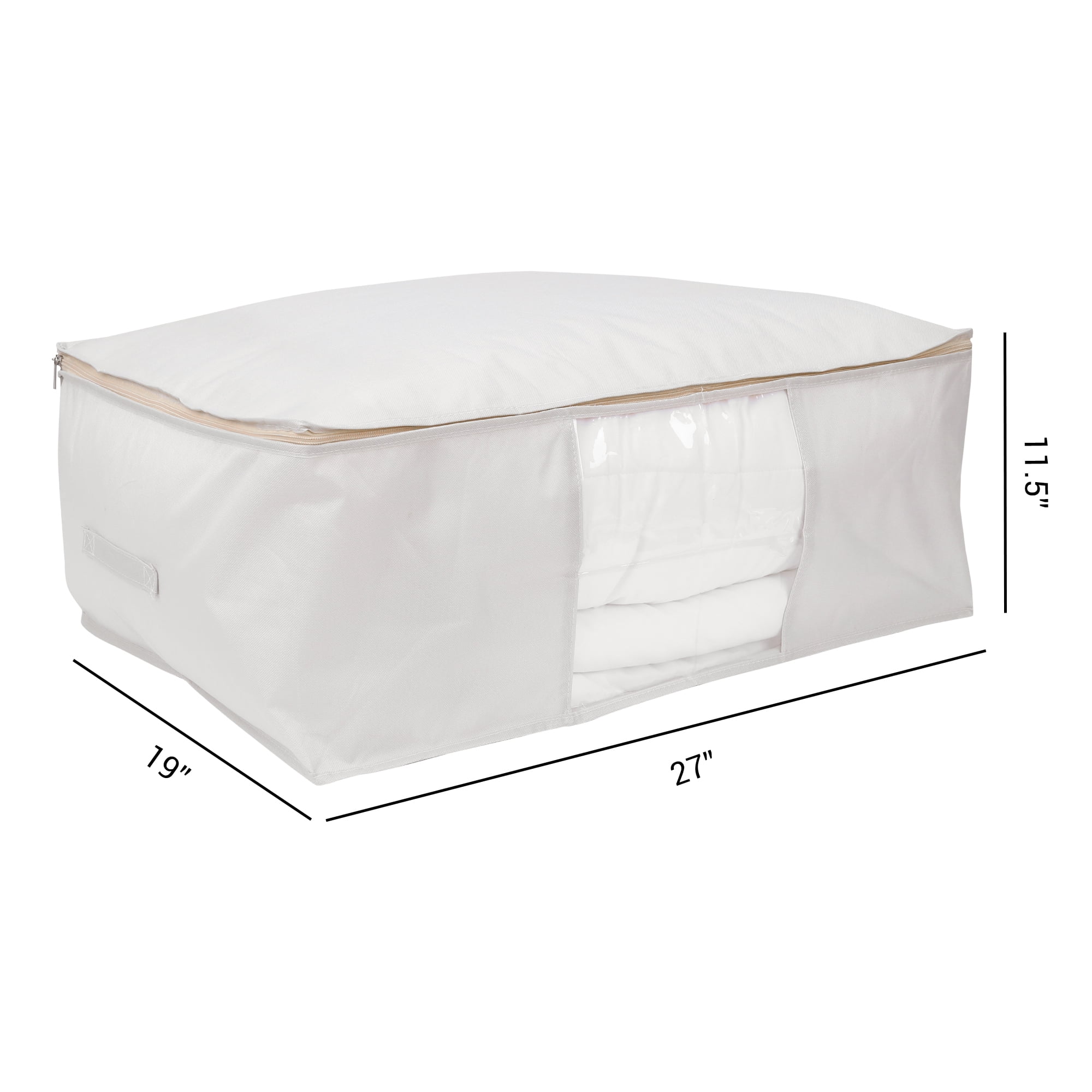 Unique Bargains 1 Pack Clothes Storage Bags Moving Bags Light Grey 27*19*11.5in