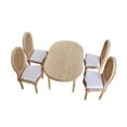 thumbnail image 3 of Mini Dining Table Chair Ornaments Multipurpose Wooden 1:12 Desk Stool Furniture, 3 of 8