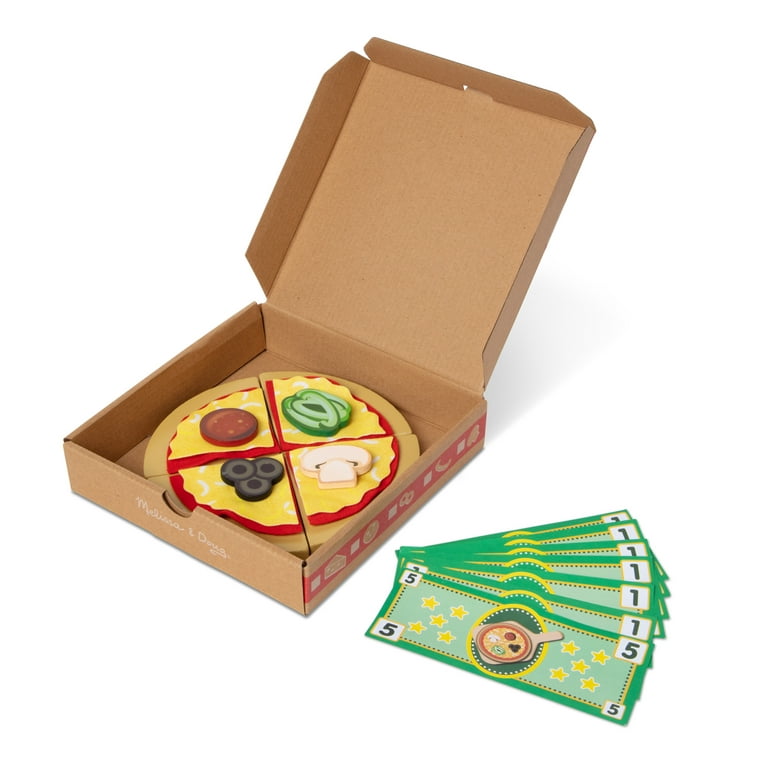 Melissa & Doug Top & Bake Wooden Pizza Counter Play Set (41 Pcs) -  FSC-Certified Materials 