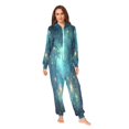 thumbnail image 2 of FORMRS Onesies Pajama for Adults Unisex Hoodie Winter Jumpsuit One Piece Sleepwear, Sizes S-2XL, Magical Forest Glowing Lights, 2 of 7