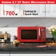 thumbnail image 2 of Galanz GLCMKZ07RDR07 - Horno de microondas retro para encimera con cocción automática y recalentamiento, descongelación, funciones de inicio rápido, fácil de limpiar con placa giratoria de vidrio,, 2 of 5
