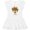 AA-White, variant on Turkey Holding a Sign Says Eat Pizza Girls Toddler Dress