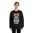 thumbnail image 3 of Womens Adult In My Disco Era Crewneck Sweatshirt, Retro Groovy Disco Top, 3 of 5