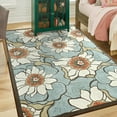 thumbnail image 7 of Lochas Vintage Floral Rugs Soft Accent Area Rug Flower Retro Carpet for Living Room Bedroom Home Decor,4'x6',Green, 7 of 7