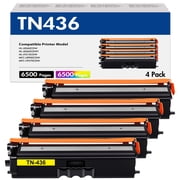TN436 Toner Compatible for Brother TN436 TN-436BK TN433 TN431 HL-L8360CDW L8360CDWT MFC-L8900CDW L9570CDW L9310CDW Printer (Black Cyan Magenta Yellow)