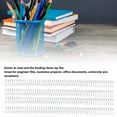 thumbnail image 4 of 19mm Spiral Binding Coils, 4:1 Pitch, 48 Loops, 170 Sheets, A4 Size, 100 Pack, for Engineer Files, Office Documents, Presentations, with 360 Degree Page Rotation Function, 4 of 7