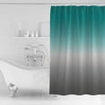 thumbnail image 2 of Shower Curtain, Ombre Turquoise and Grey Waterproof Shower Curtain Set with Hooks for Bathroom Showers,Stalls and Bathtubs,36x72In Abstrat Art, 2 of 7