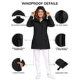 thumbnail image 6 of Wantdo Women's Detachable Hood Short Rain Jacket Waterproof Lightweight Jacket for Outdoor Activities Black L, 6 of 9