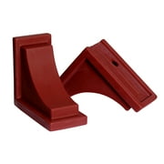Mayne Nantucket 8" x 4" x 7" Red Plastic Decorative Corbels, 2-Pack