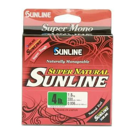 UPC: 0881879071748 | Sunline 63758770 4 lbs x 330 Yard Jungle Green Super Natural Fishing Line