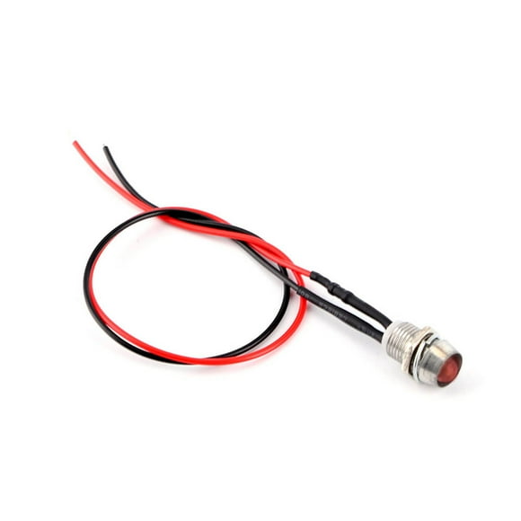 Indicator Light 4 Pcs 12V 8mm LED Panel Dash Warning Light Indicator Lamp Universal for Cars Vehicles