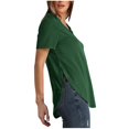thumbnail image 4 of USSUMA Womens Tank Tops Women's Fashion Solid V-Neck Short Sleeves Casual T-Shirt Top Vintage Deals Green Polyester XL, 4 of 6