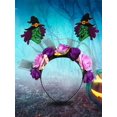 thumbnail image 2 of Diadema Bruja Hugtrwg para Cosplay Flores Versátil Halloween y Niñas, 2 of 9