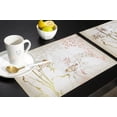 thumbnail image 6 of 4/6pcs Placemats Set National Style Bamboo Bird Branch Table Mats Cotton Linen Kitchen Accessories Home rative Coaster, 6 of 6