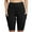 Black, variant on Sociala Women's Elastic Waistband Yoga Bike Board Shorts High Rise Sport Workout Shorts With Two Pockets