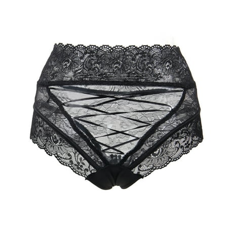 

Rovga Women Lace Panty Red Hollow Out Briefs 1 Pcs Breathable Panties