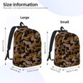 thumbnail image 4 of Balery Leopard Print Vintage Canvas Backpack for Men and Women - Large Capacity, Durable Travel Laptop Bag for School, Work, Hiking, and Outdoor Activities, 4 of 7