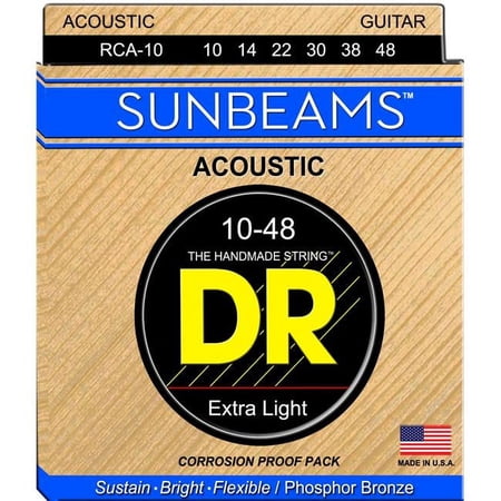 DR Strings Sunbeam Phosphor Bronze Lite Acoustic Guitar Strings