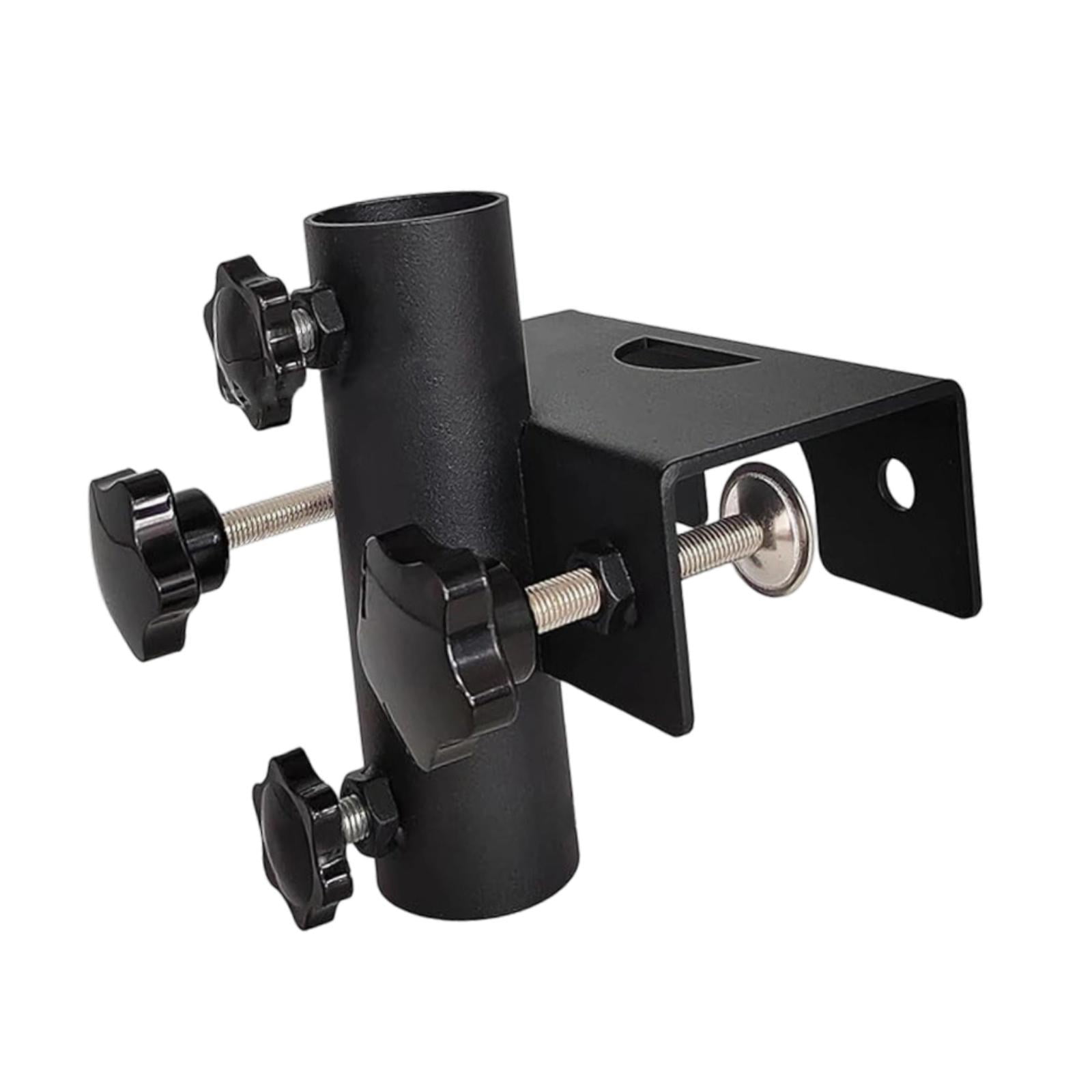 oshhni Outdoor Umbrella Holder Fixture Base Metal Clamp for Park Deck Railing Fence