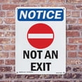 thumbnail image 5 of Not An Exit OSHA Notice Rigid Plastic Sign 24 Inch x 18 Inch - 5 Pack, 5 of 8