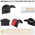 thumbnail image 4 of 12 Ganchos para Sombreros Montaje en Pared, Estante Minimalista Sombreros, Soporte Adhesivo Gorras de Béisbol, Organizador Gorras, Adhesivos Sin Taladrar (negras) Negras, 4 of 8