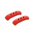 thumbnail image 1 of Decodeary Pack de 2 Pot Titulaire Silicone Cuisine Anti-scalding Poêle Côté Poignée Couvercle Réutilisables Pan Chaud Aider Manchon Protecteurs Rouge 1Set, 1 of 6